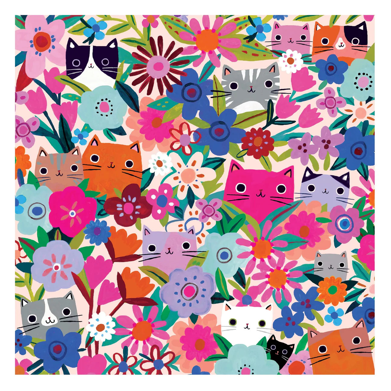 Mud Puppy | 500 Piece Family Puzzle - Blooming Cats