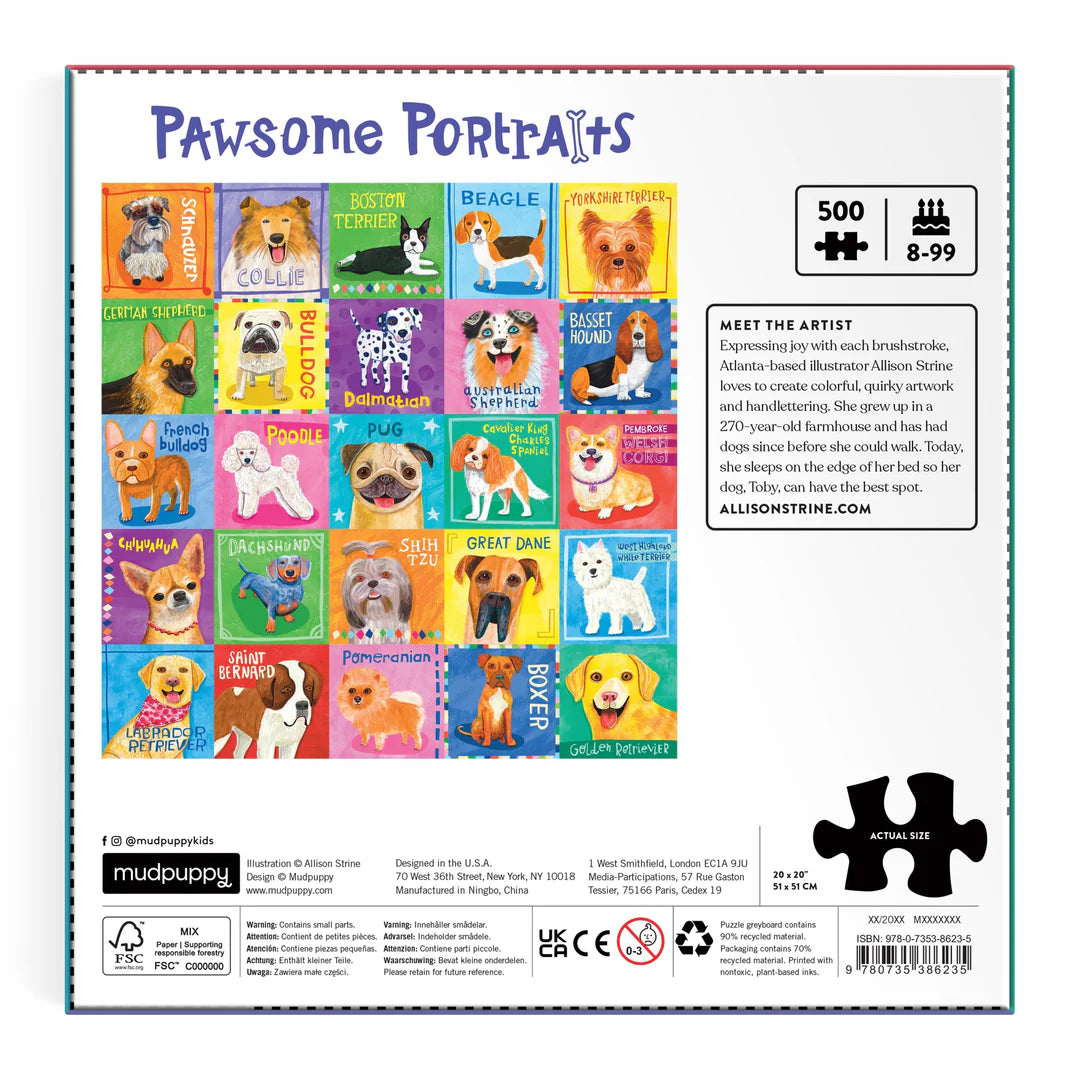 Mud Puppy | Pawsome Portraits - 500pc Puzzle