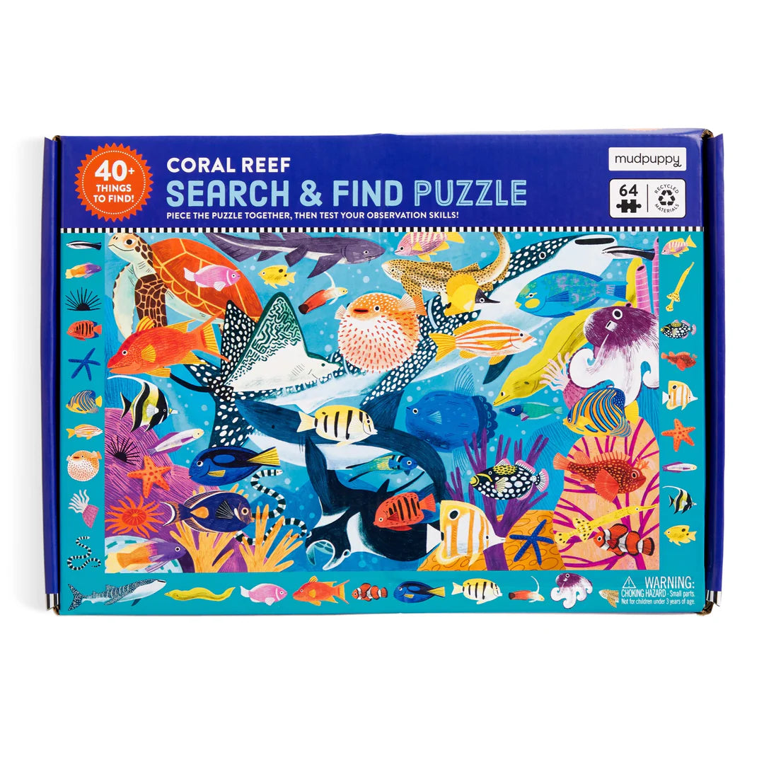 Mud Puppy | Search & Find Puzzle 64pc - Coral Reef