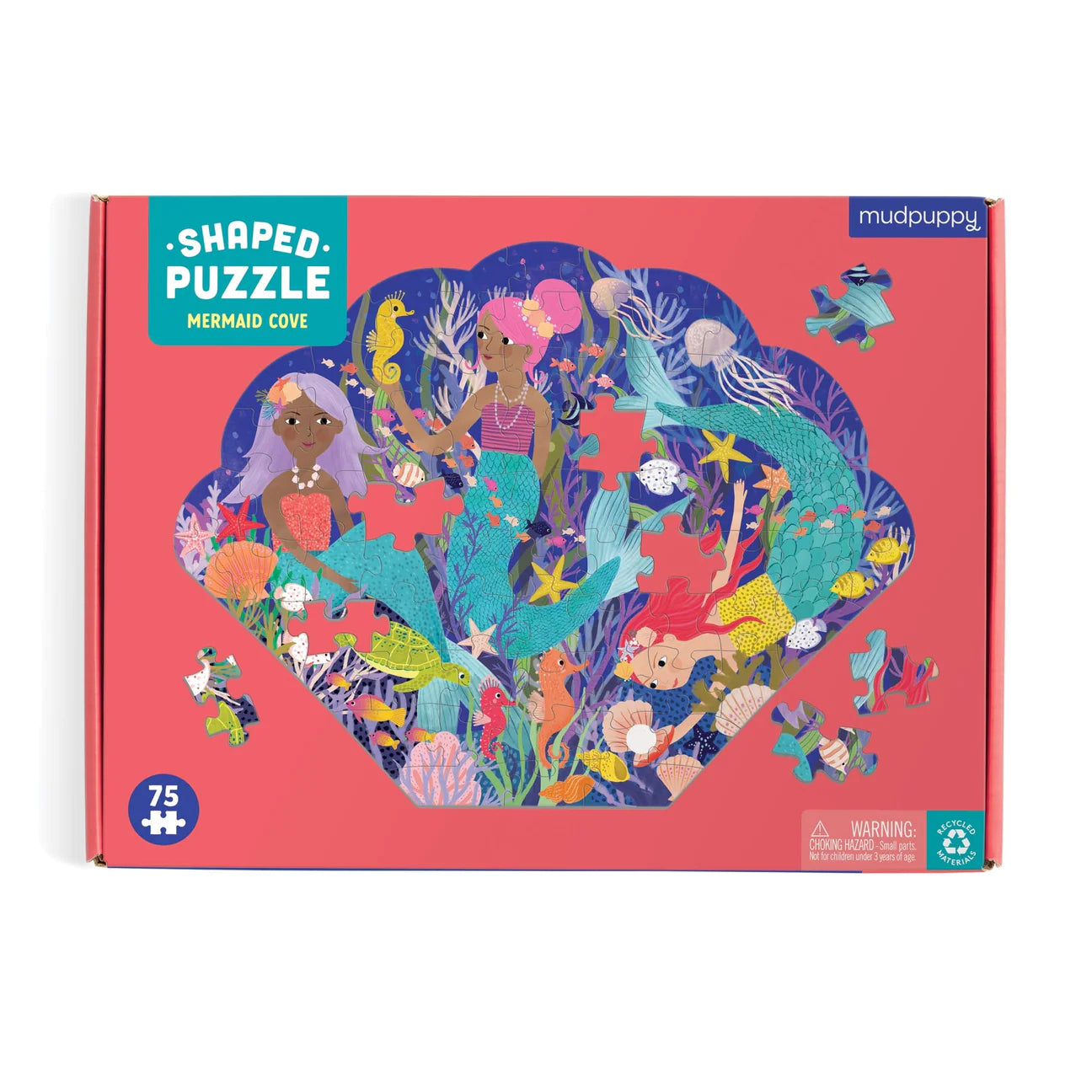 Mud Puppy | 75pc Shaped Puzzle - Mermaid Cove
