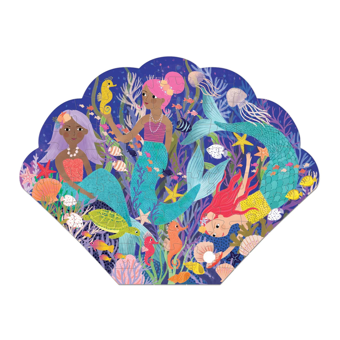 Mud Puppy | 75pc Shaped Puzzle - Mermaid Cove