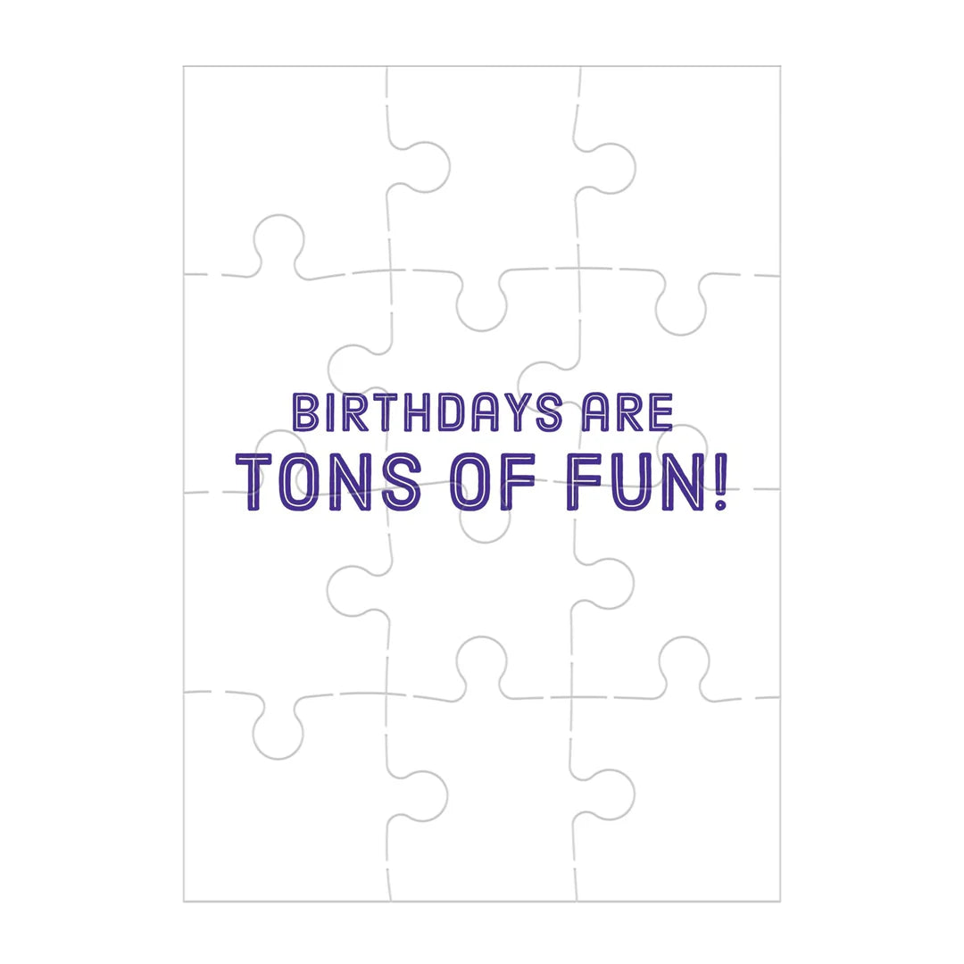 Mud Puppy | 12pc Puzzle Greeting Card - Construction Site