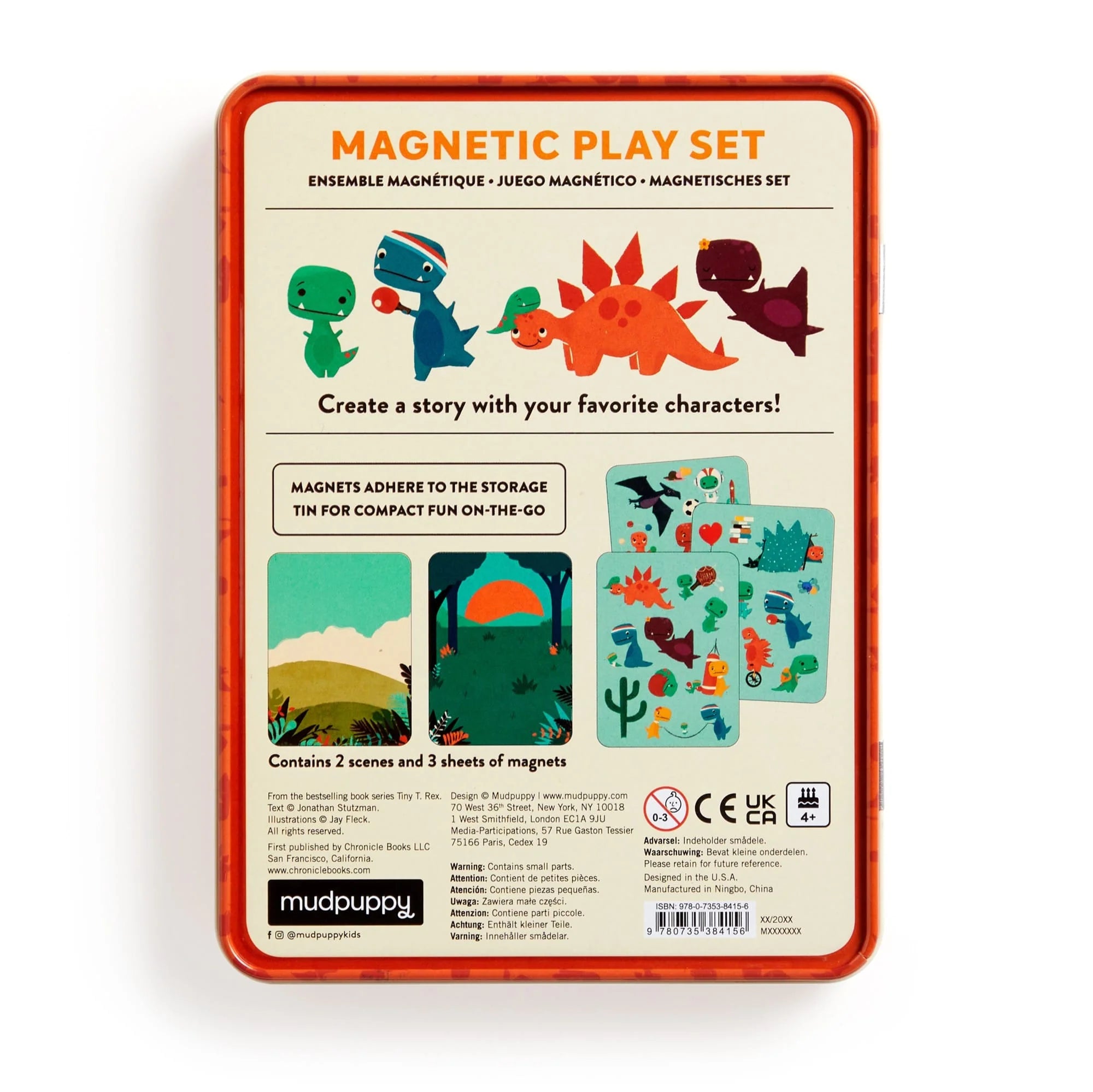 Mud Puppy | Tiny T-Rex Magnetic Play Set