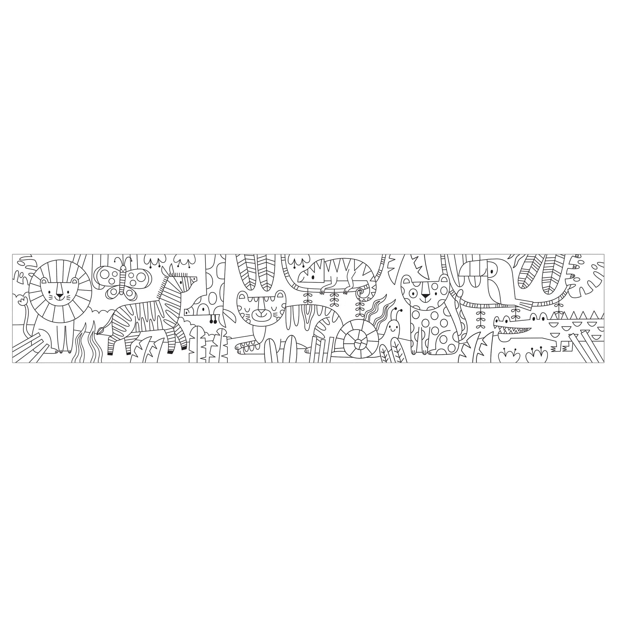 Mud Puppy | Mini Colouring Roll - Rainbow Animals