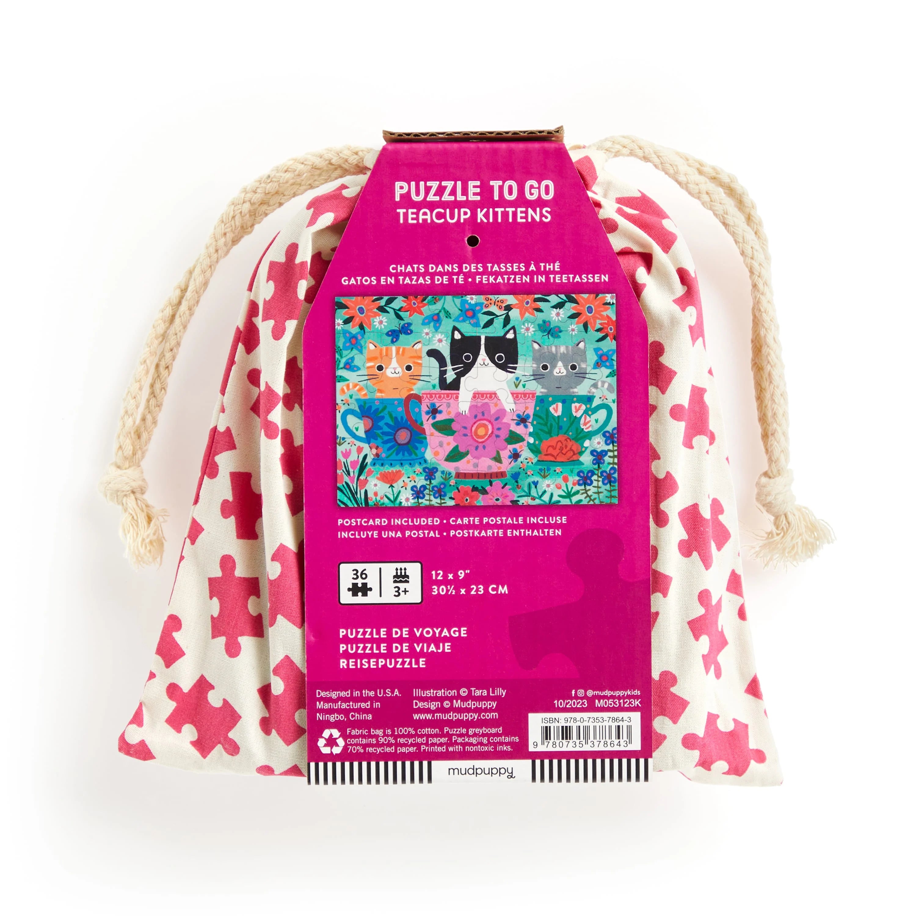 Mud Puppy | 36pc Puzzle to Go - Teacup Kittens