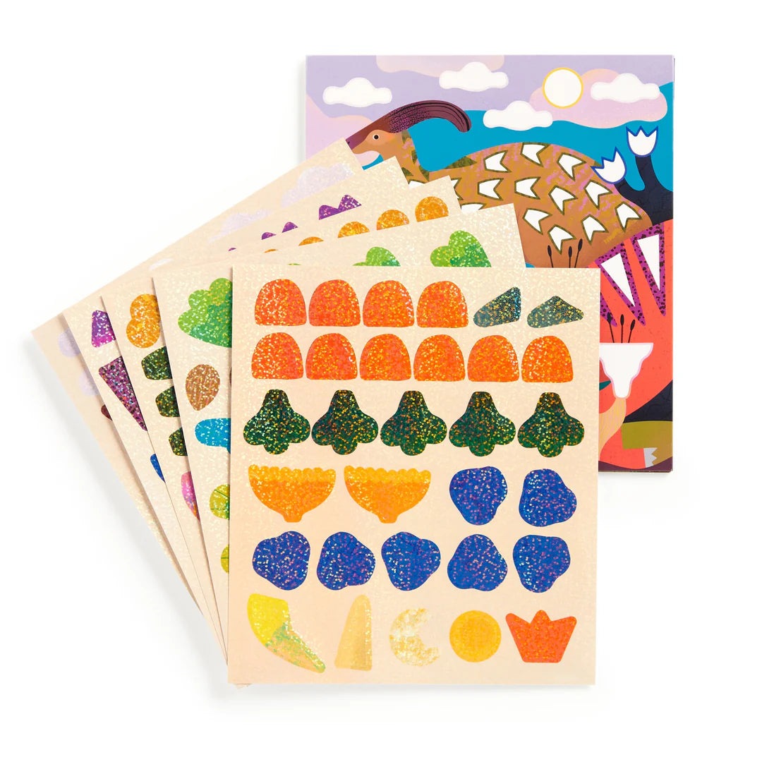 Mud Puppy | Sticker Sparkle Poster Activity Kit - Dinosaur Land