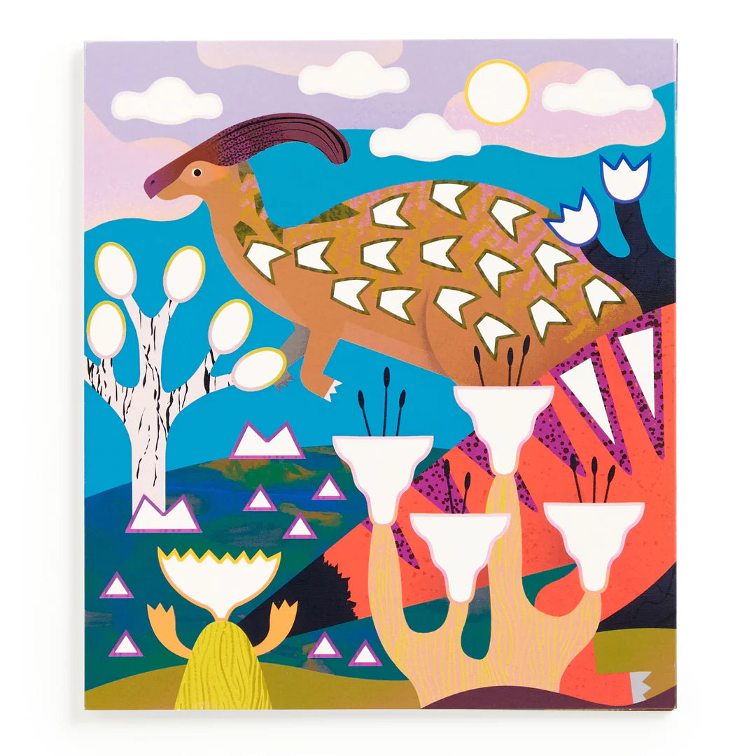 Mud Puppy | Sticker Sparkle Poster Activity Kit - Dinosaur Land