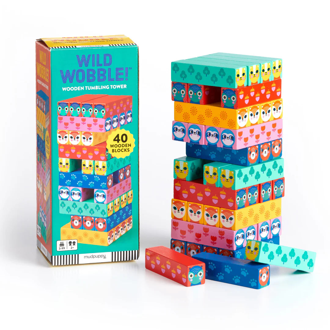 Mud Puppy | Wild Wobble! Wooden Tumbling Tower