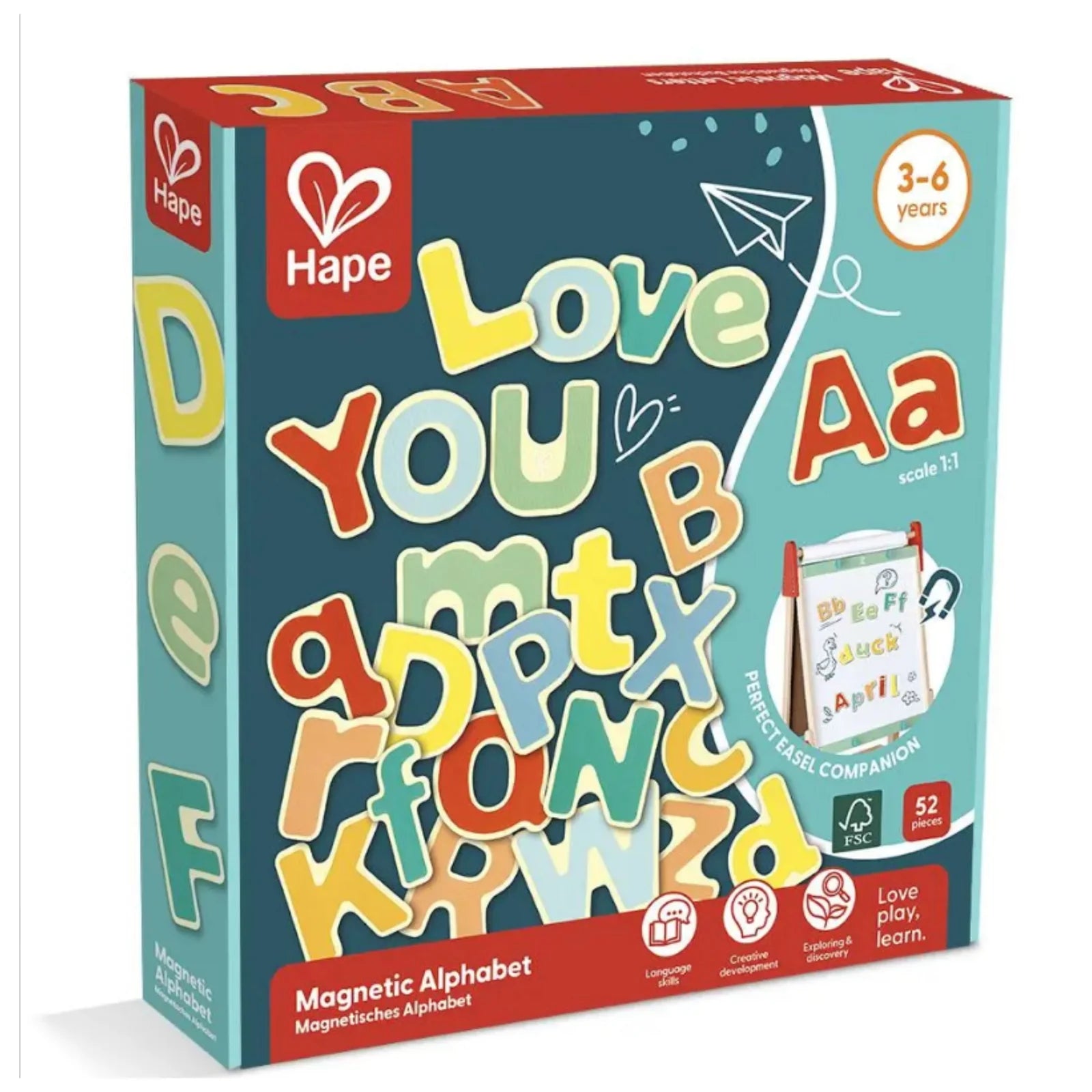 Hape | Magnetic Alphabet 52pc