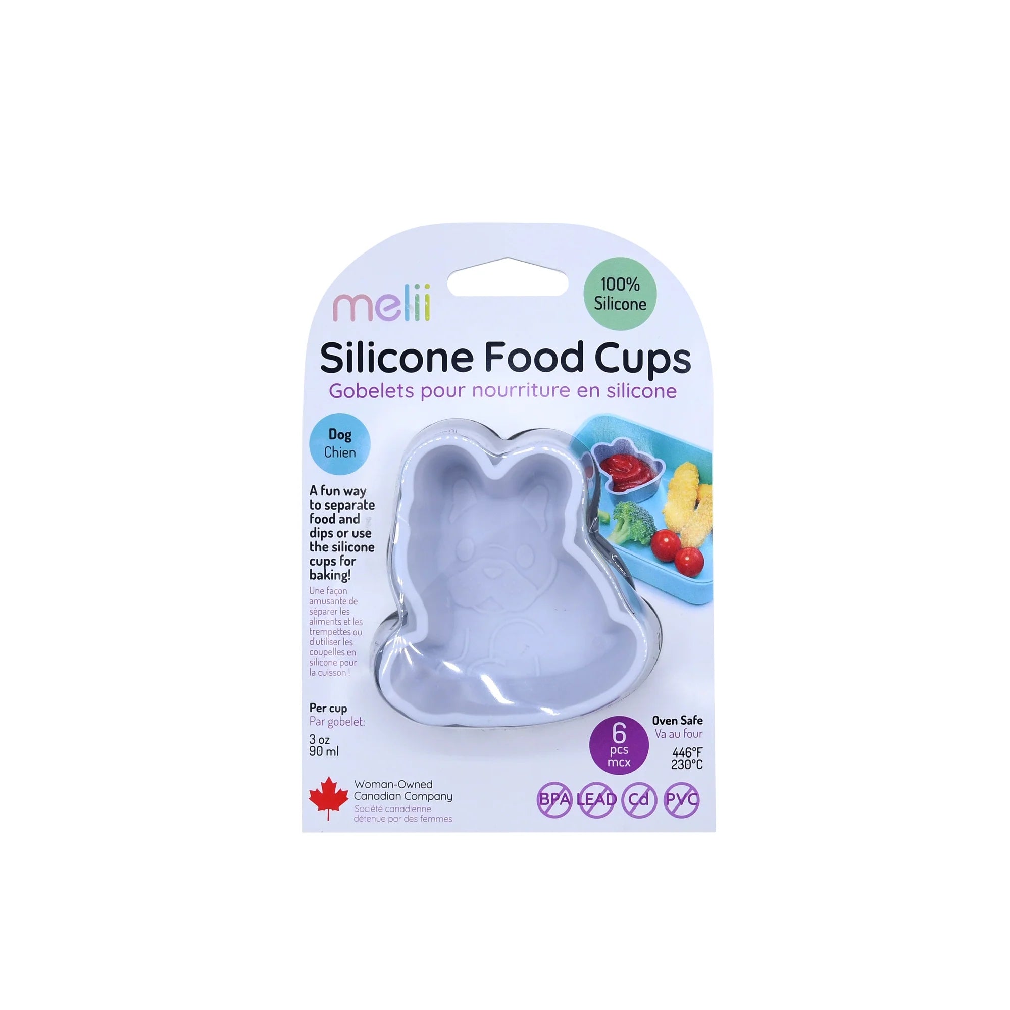 Melii | Silicone Food Cups 6pc - Dog