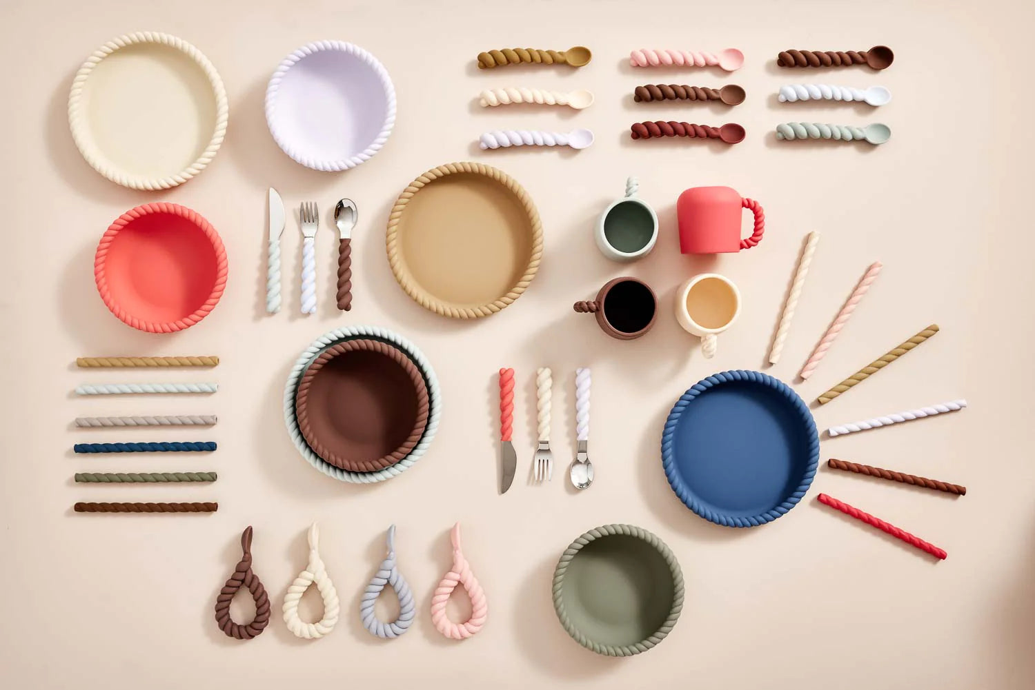 OYOY | Mellow Cutlery Set 3pk - Lavender, Vanilla & Cherry Red