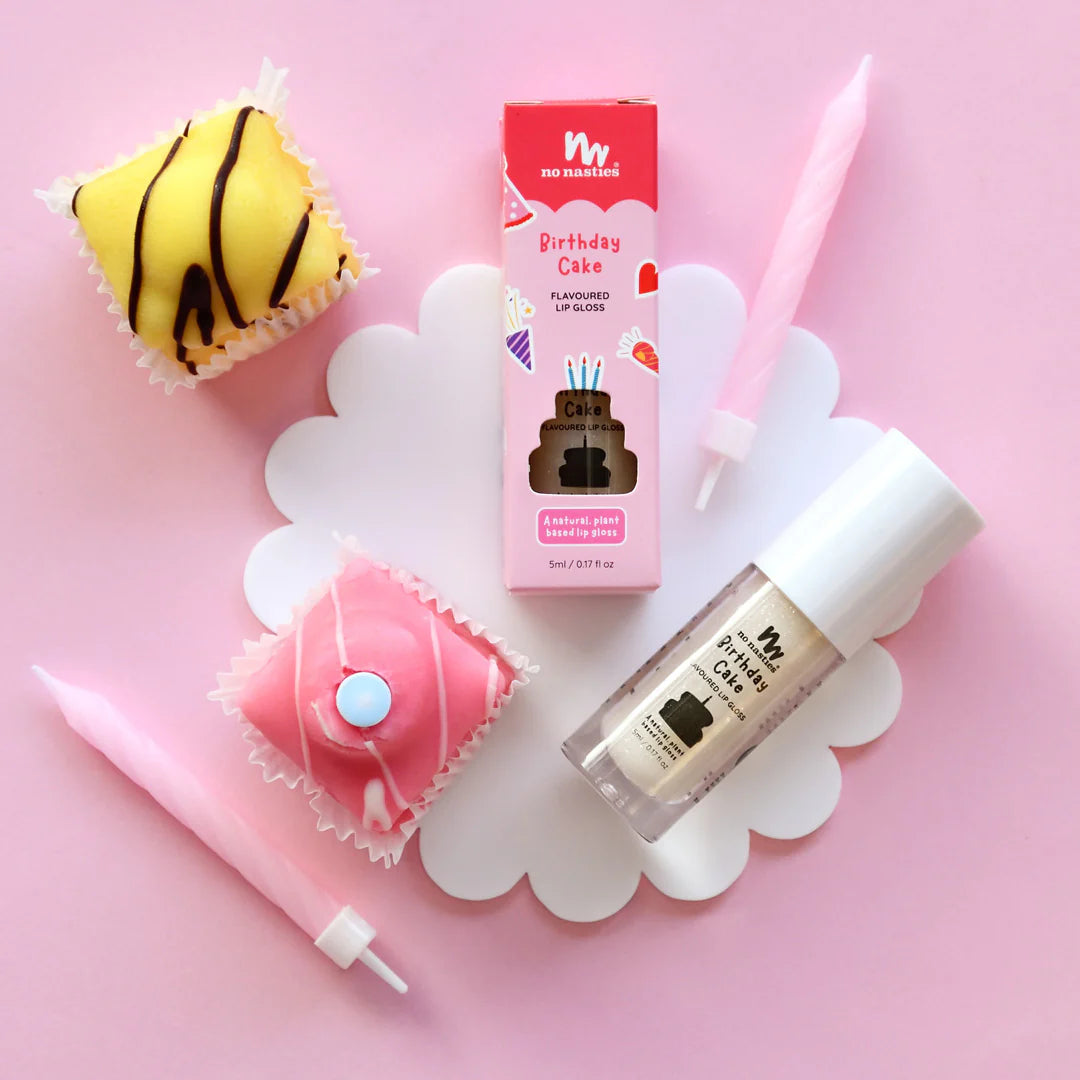 No Nasties | Natural Kids Lip Gloss - Birthday Cake