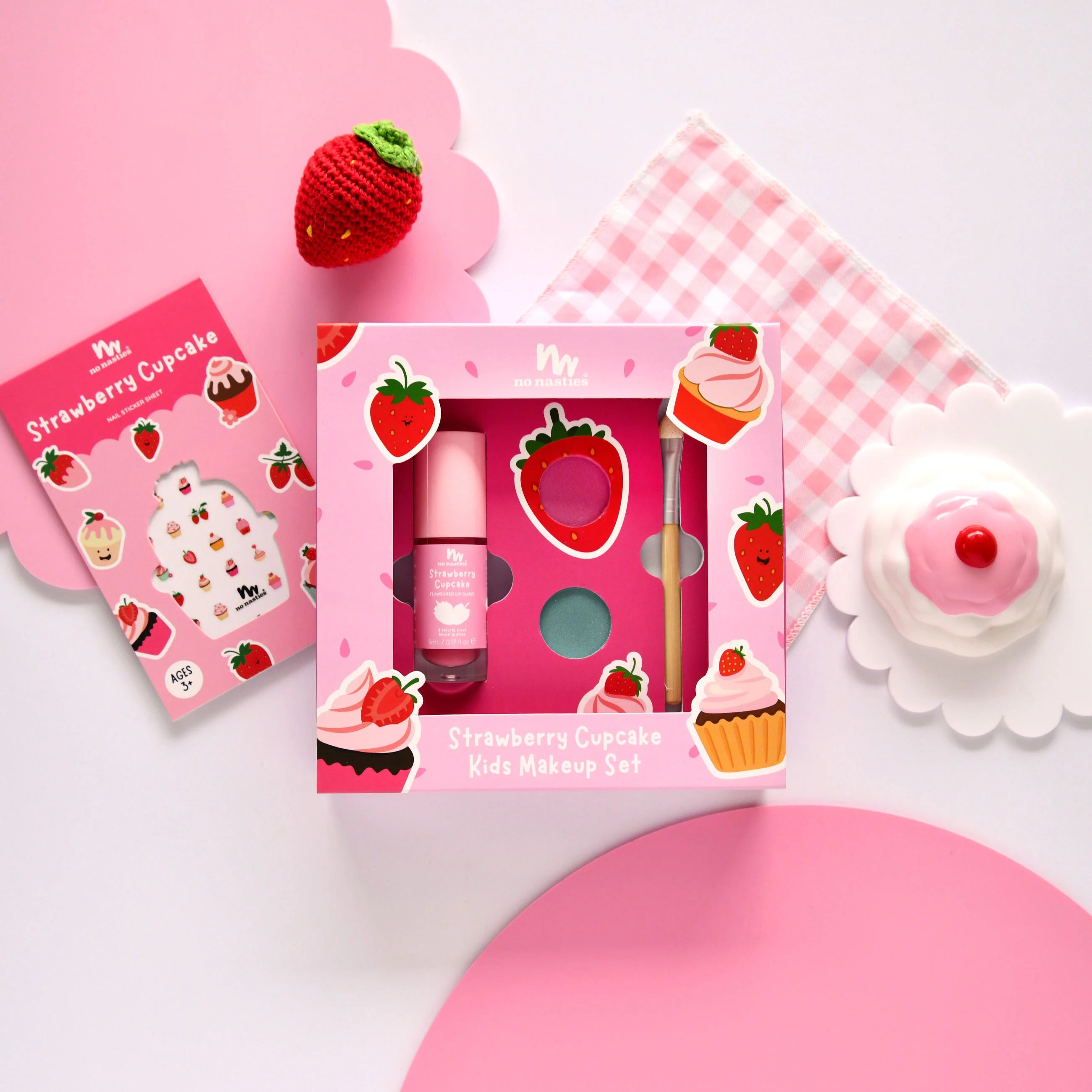 No Nasties | Make Up Gift Set - Strawberry Cupcake