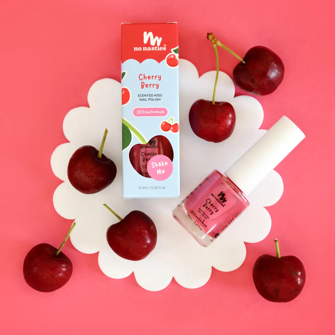 No Nasties | Scented Nail Polish - Cherry Berry