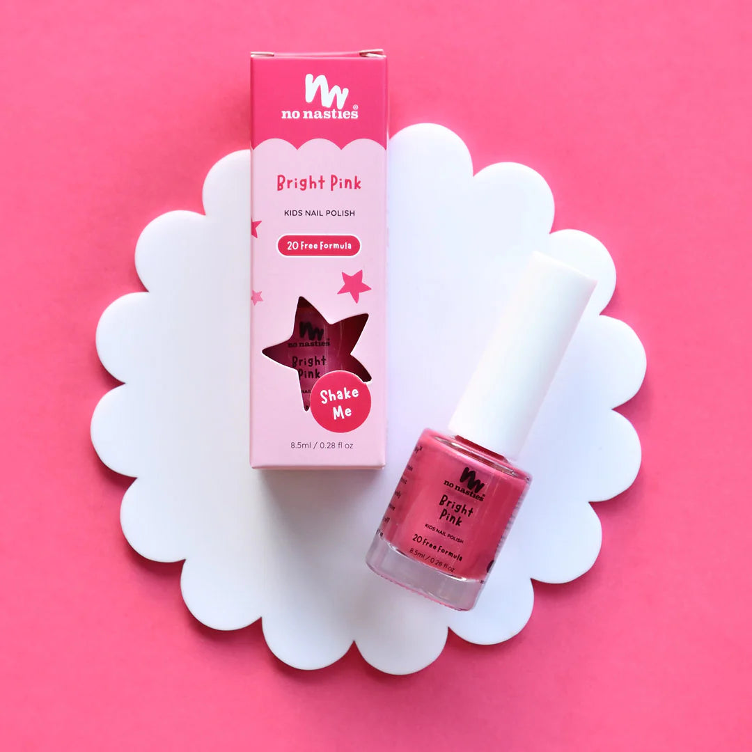 No Nasties | Scratch Off Nail Polish - Bright Pink