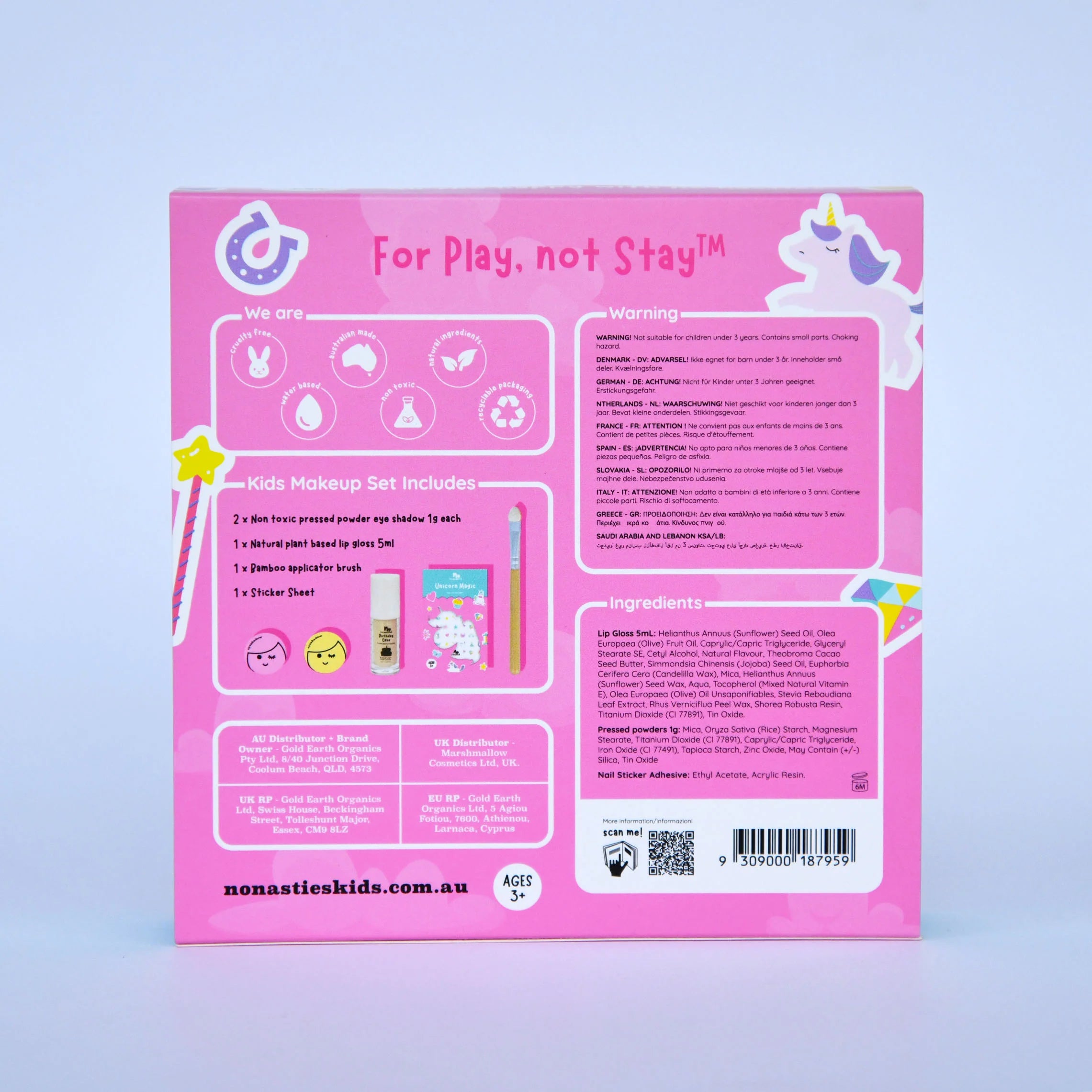 No Nasties | Make Up Gift Set - Unicorn Magic