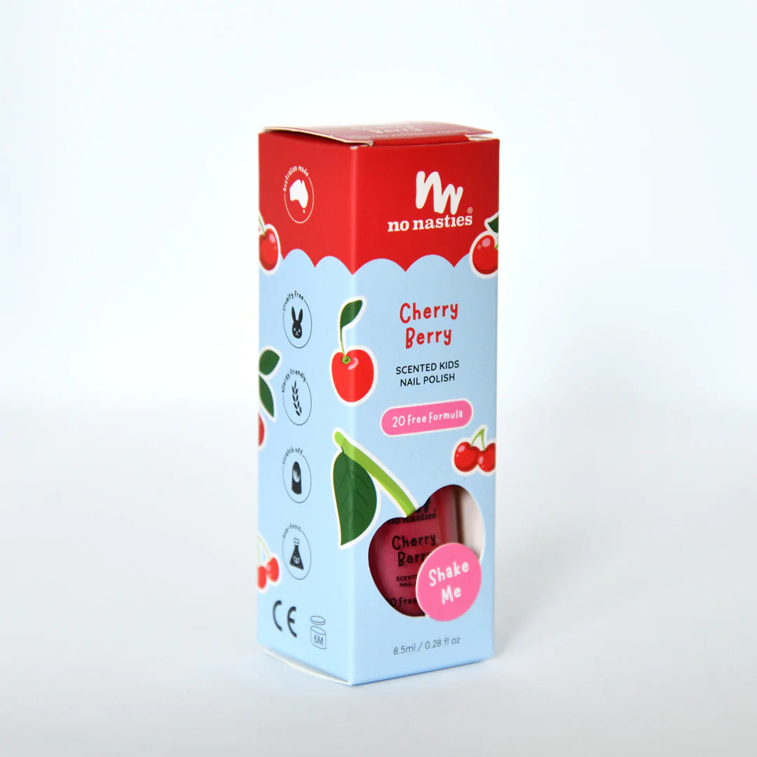 No Nasties | Scented Nail Polish - Cherry Berry