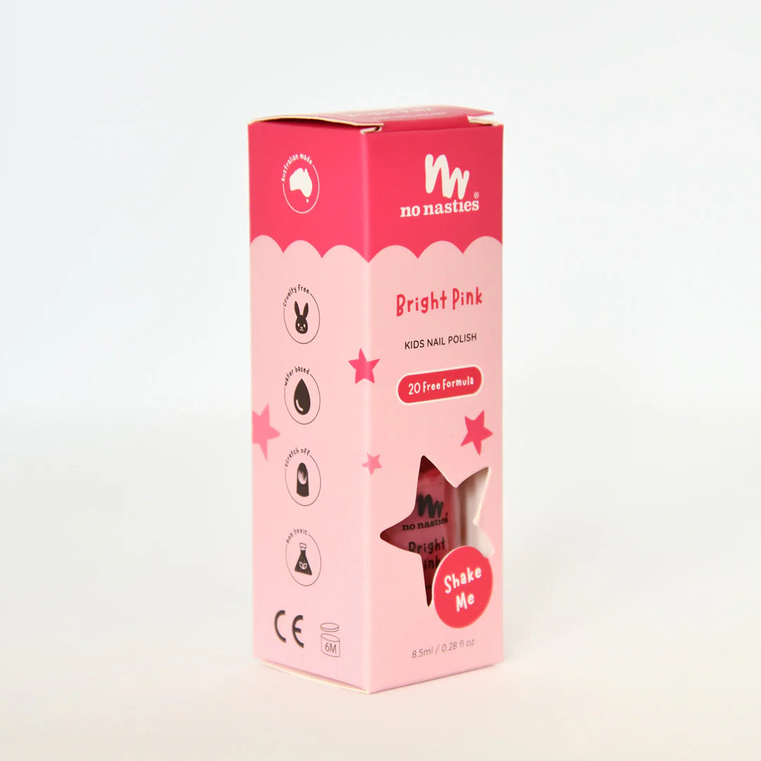 No Nasties | Scratch Off Nail Polish - Bright Pink