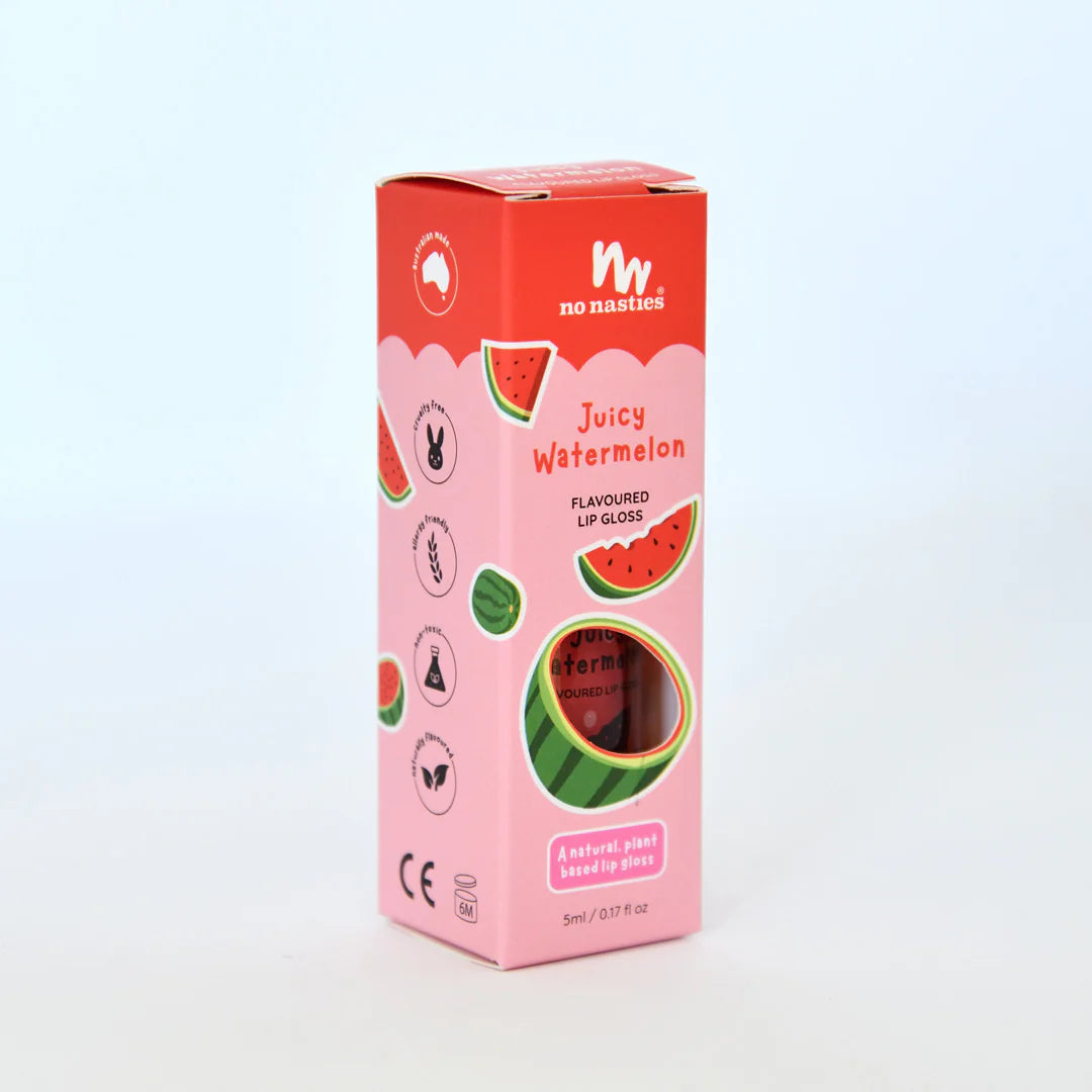 No Nasties | Natural Kids Lip Gloss - Juicy Watermelon