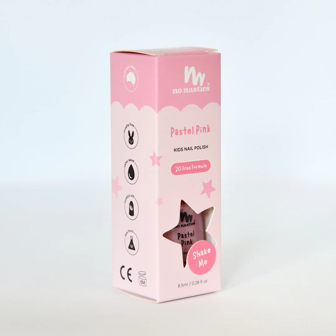 No Nasties | Scratch Off Nail Polish - Pastel Pink