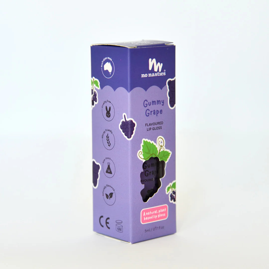 No Nasties | Natural Kids Lip Gloss - Gummy Grape