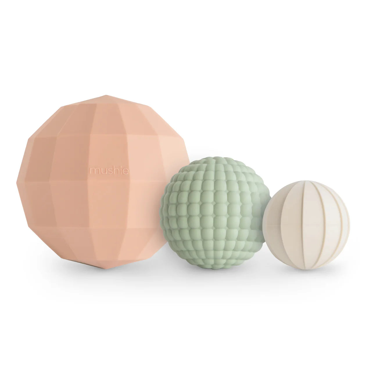 Mushie | Nesting Spheres Sensory Toy - Blush