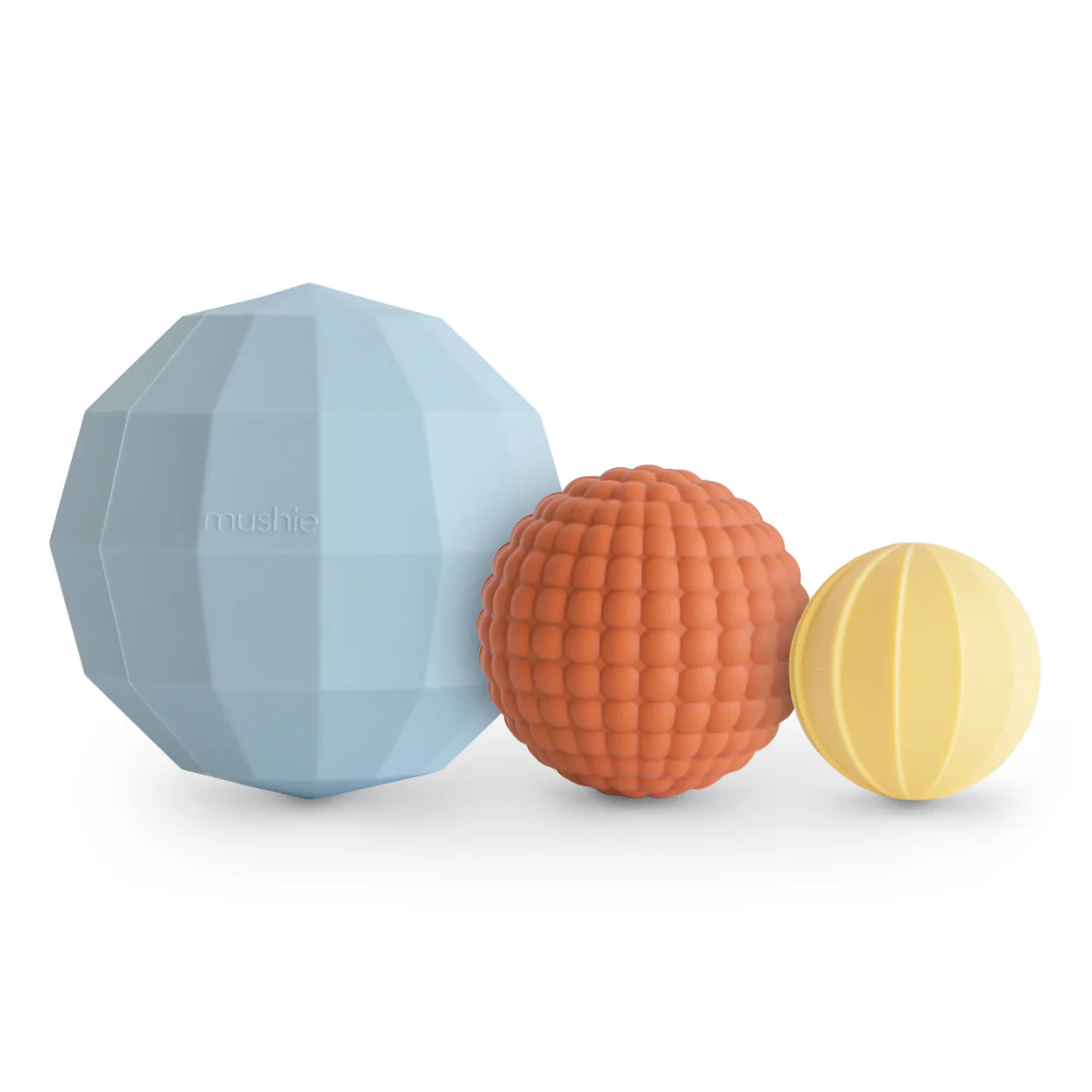 Mushie | Nesting Spheres Sensory Toy - Powder Blue