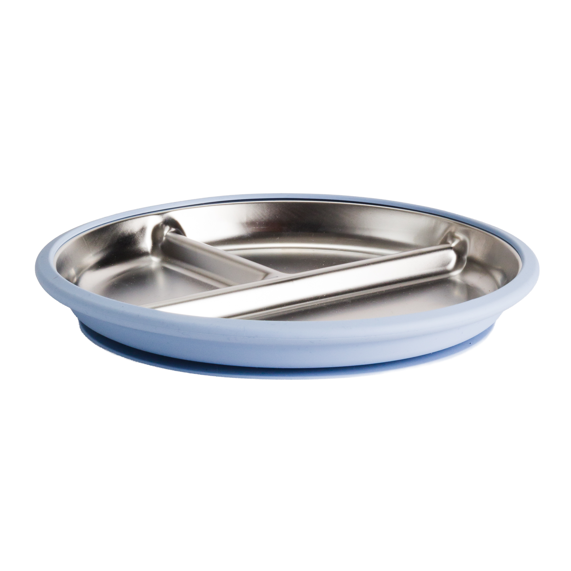 Nestling | Stainless Steel Suction Divided Plate (20cm)