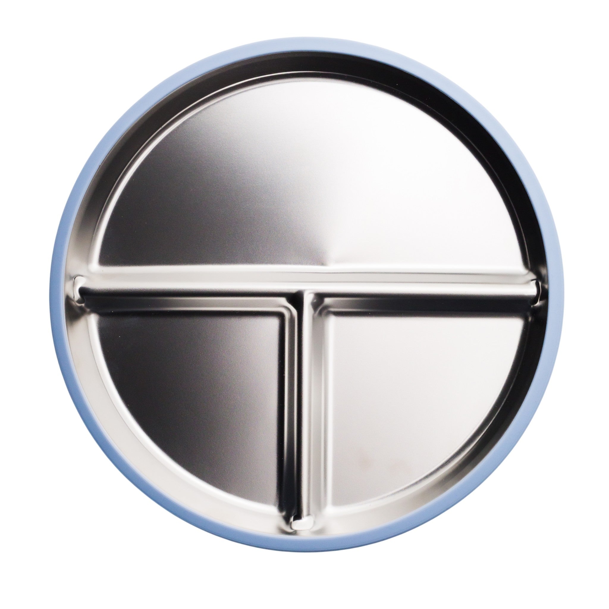 Nestling | Stainless Steel Suction Divided Plate (23cm)