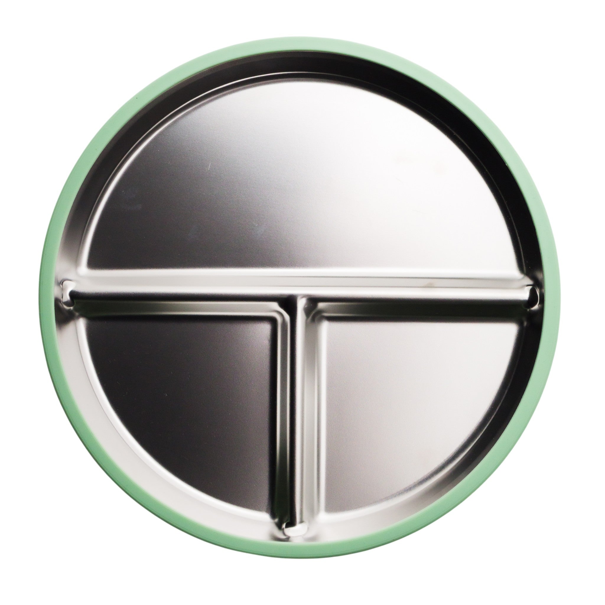 Nestling | Stainless Steel Suction Divided Plate (23cm)