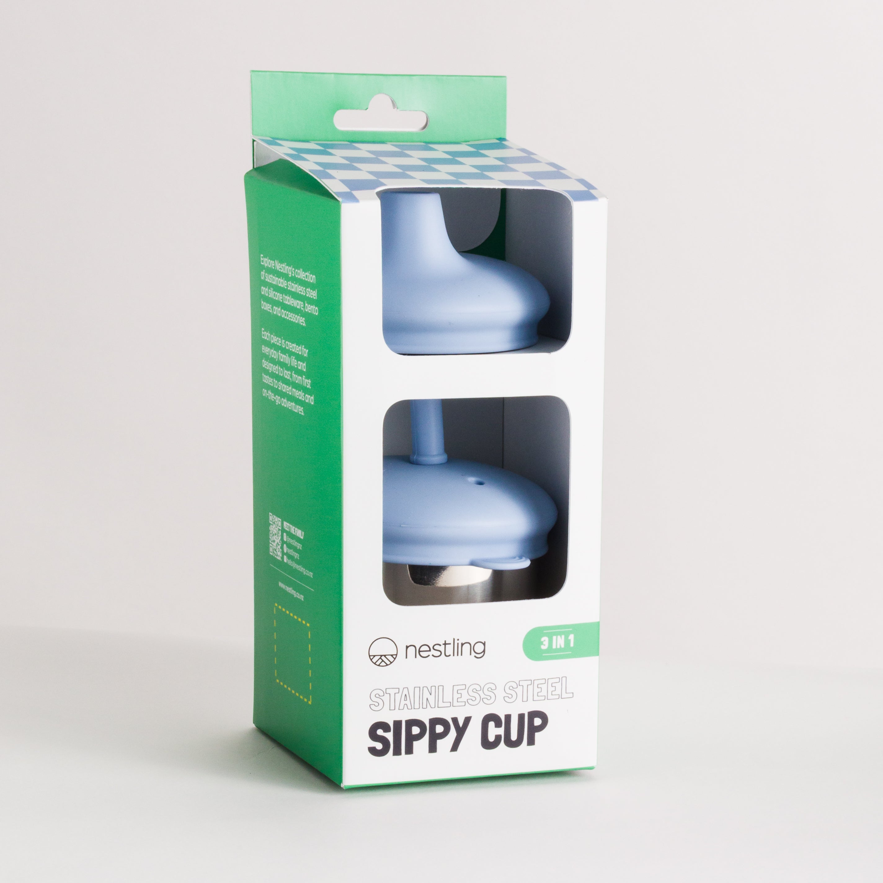 Nestling | Stainless Steel 3-in-1 Sippy Cup