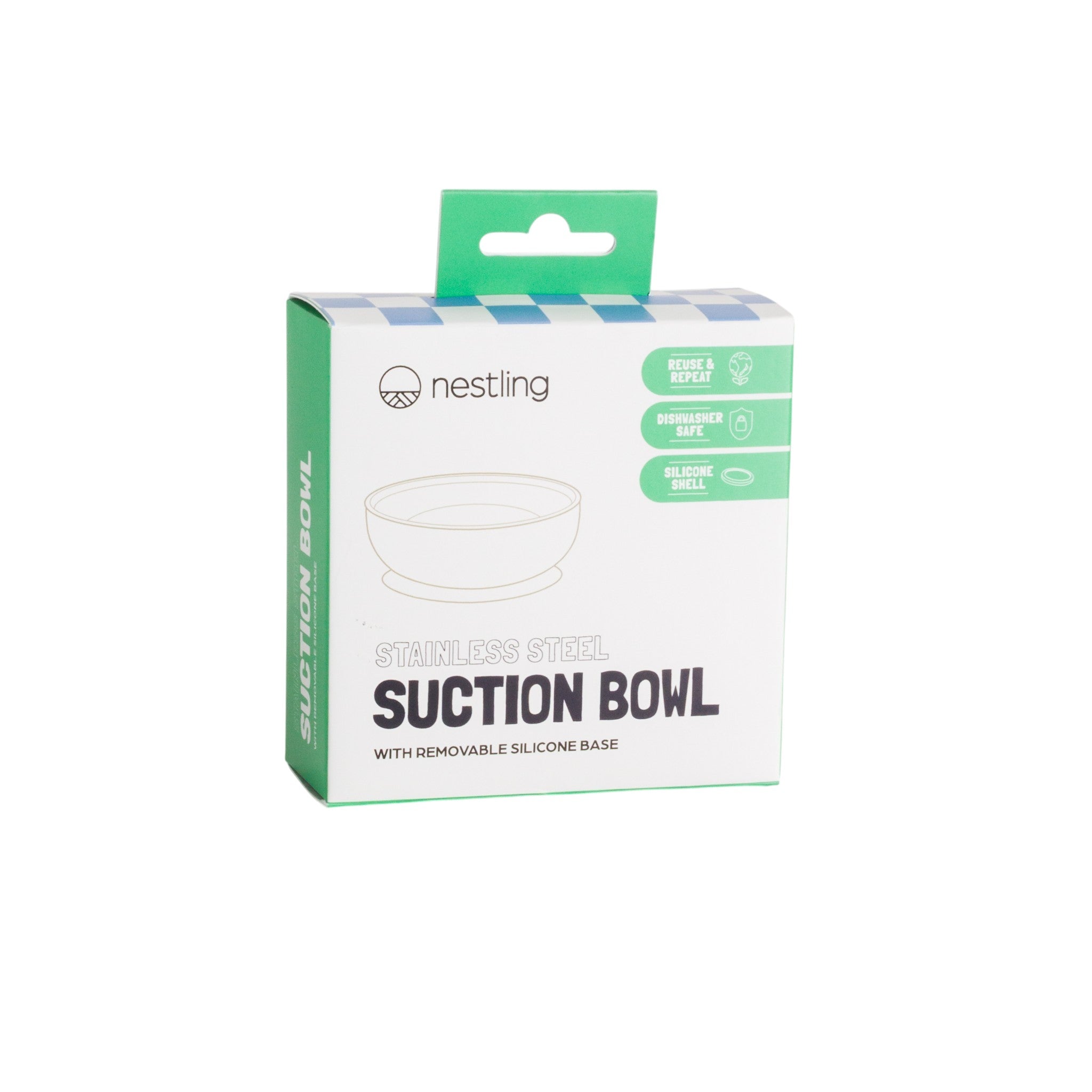 Nestling | Stainless Steel Suction Bowl