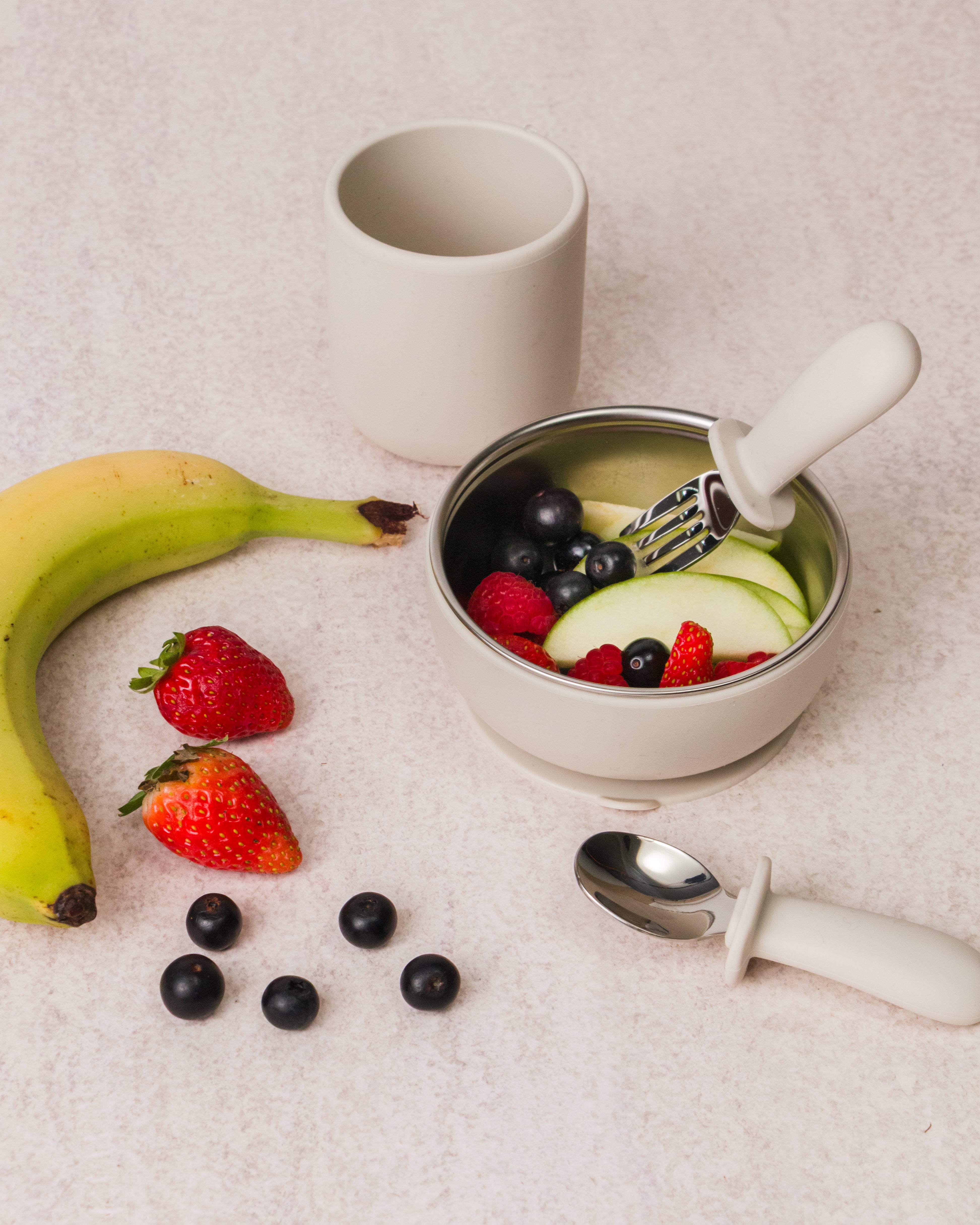 Nestling | Stainless Steel Suction Bowl