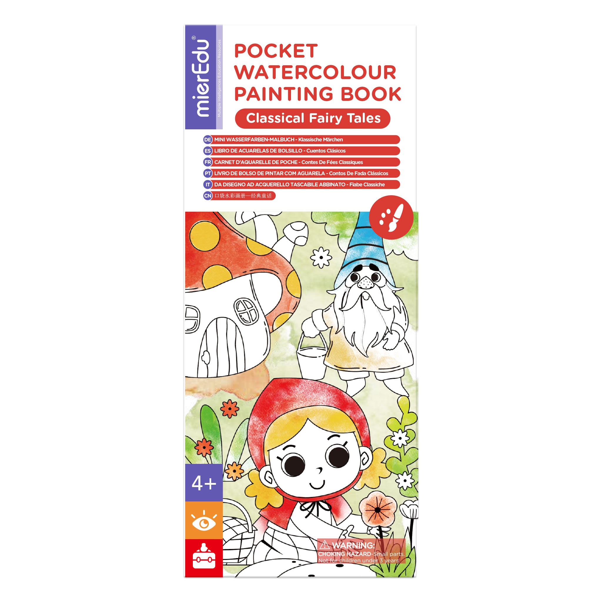 mierEdu | Pocket Water Colour Painting Book - Classical Fairy Tales