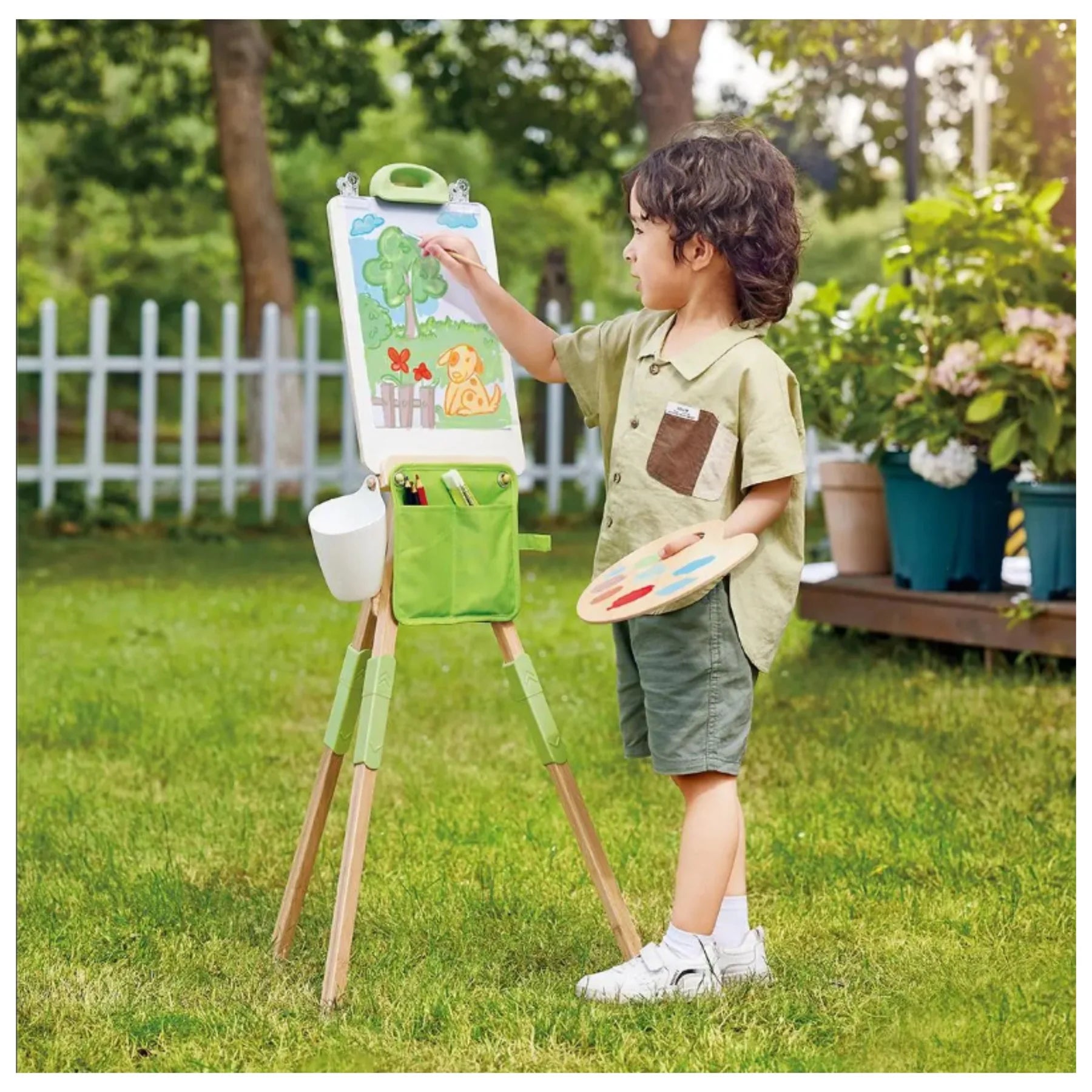 Hape | Art Palette & Brush Set