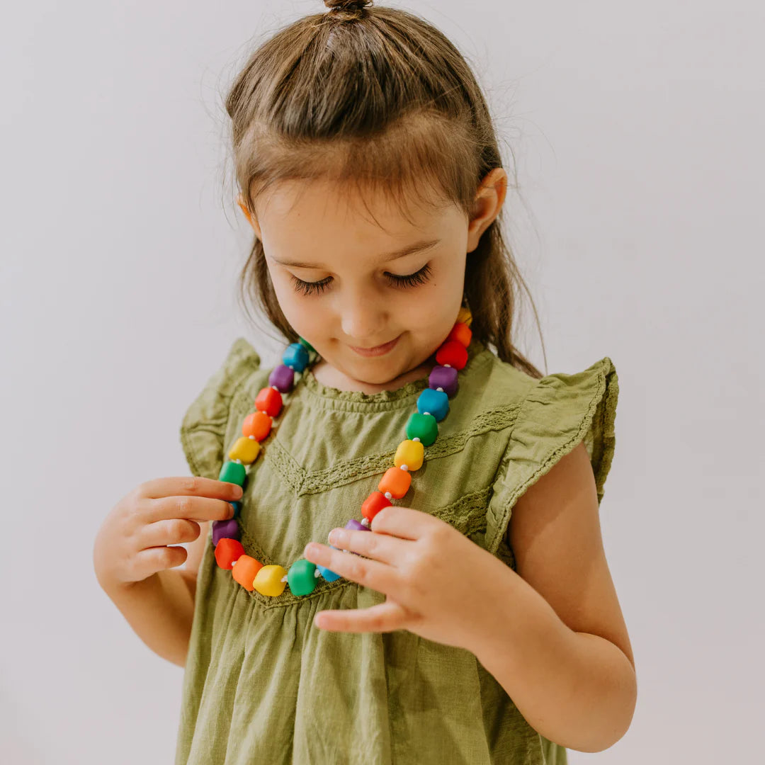 Jellystone | Princess & The Pea Sensory Chew Necklace - Bright