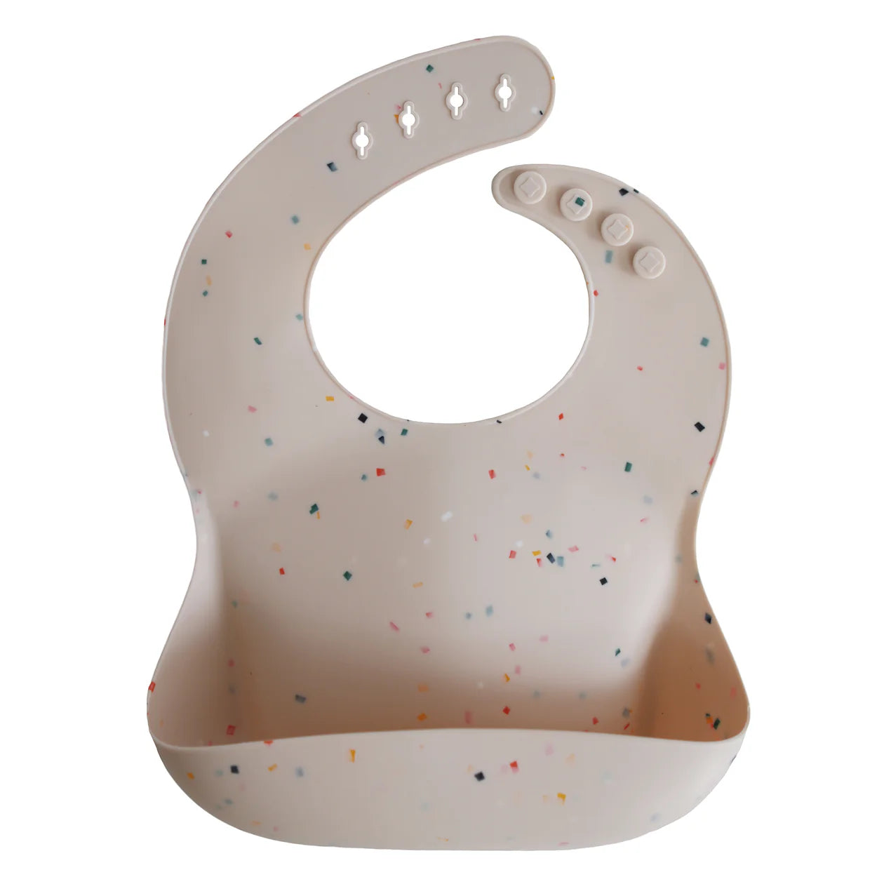 Mushie | Silicone Baby Bib - Vanilla Confetti