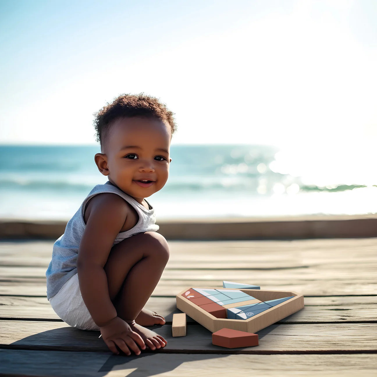 Speedy Monkey | Block Boat Puzzle