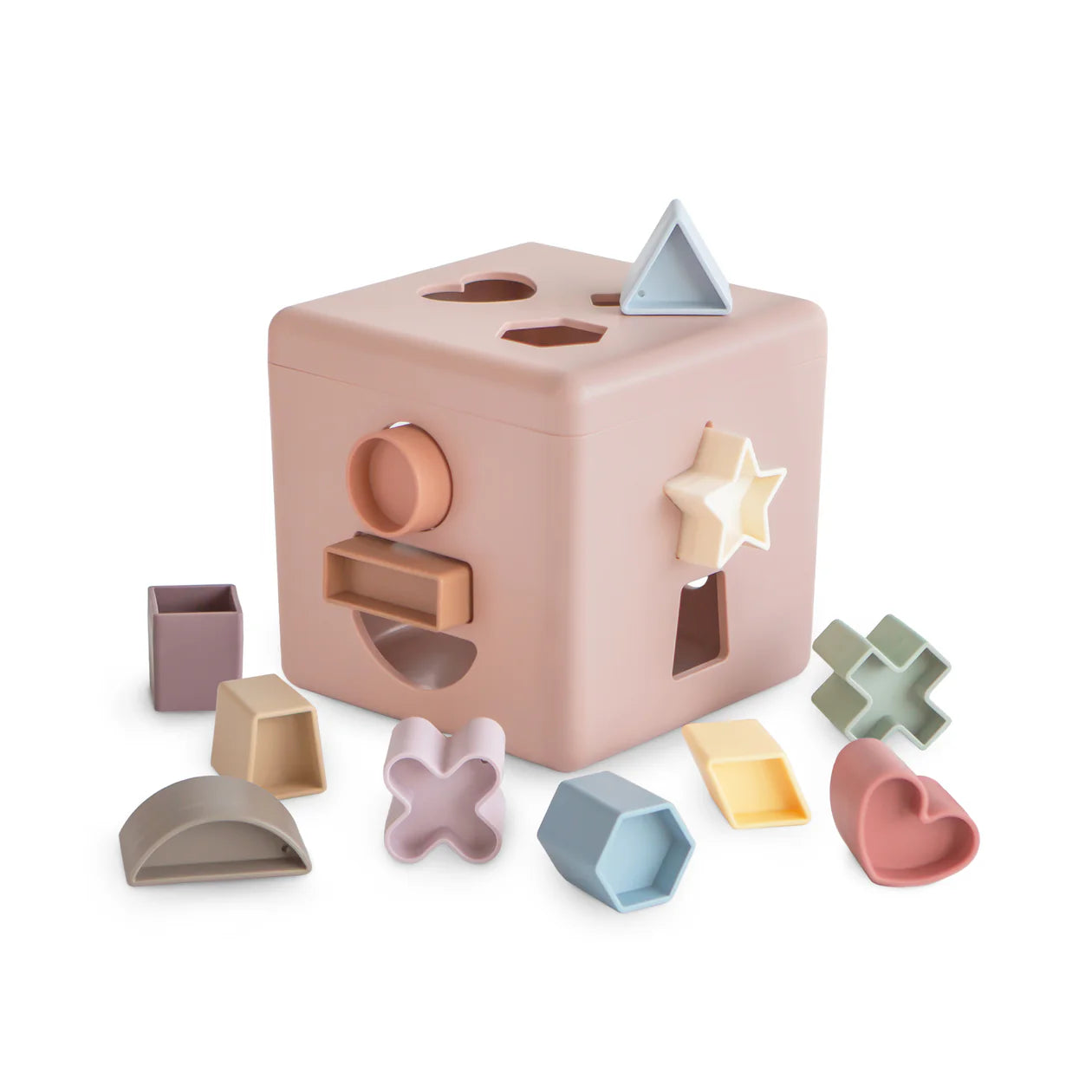 Mushie | Shape Sorting Box - Petal
