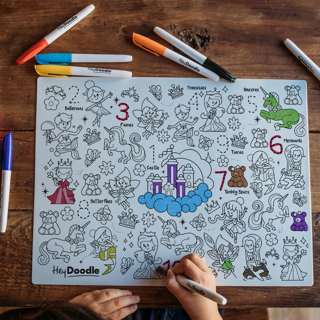 Hey Doodle | Large Colouring & Doodle Playmat - Sugar & Spice