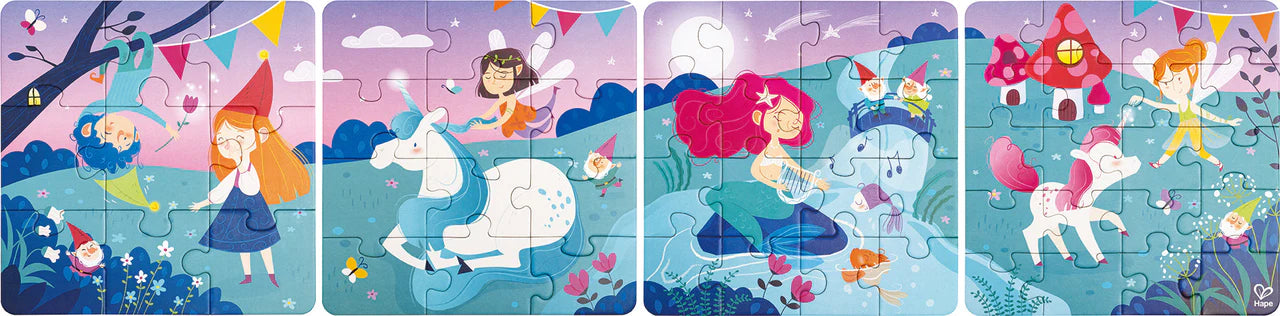 Hape | 4-in-1 Storytelling Puzzle - Fairyland