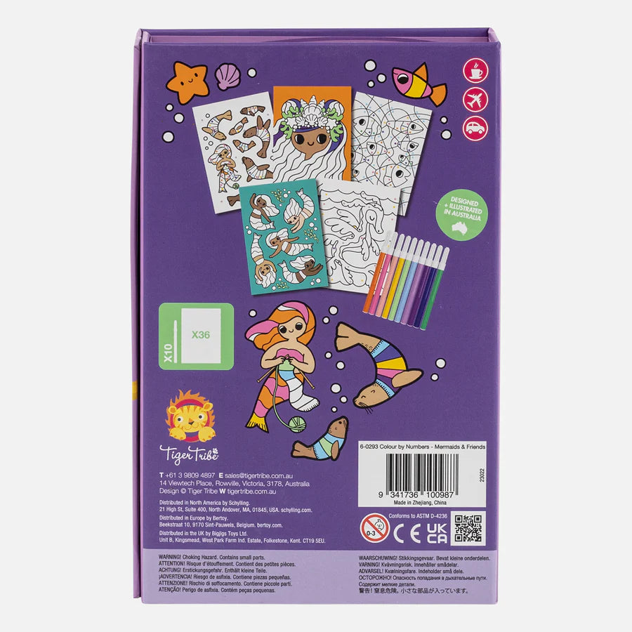 Tiger Tribe | Colour by Numbers - Mermaids & Friends
