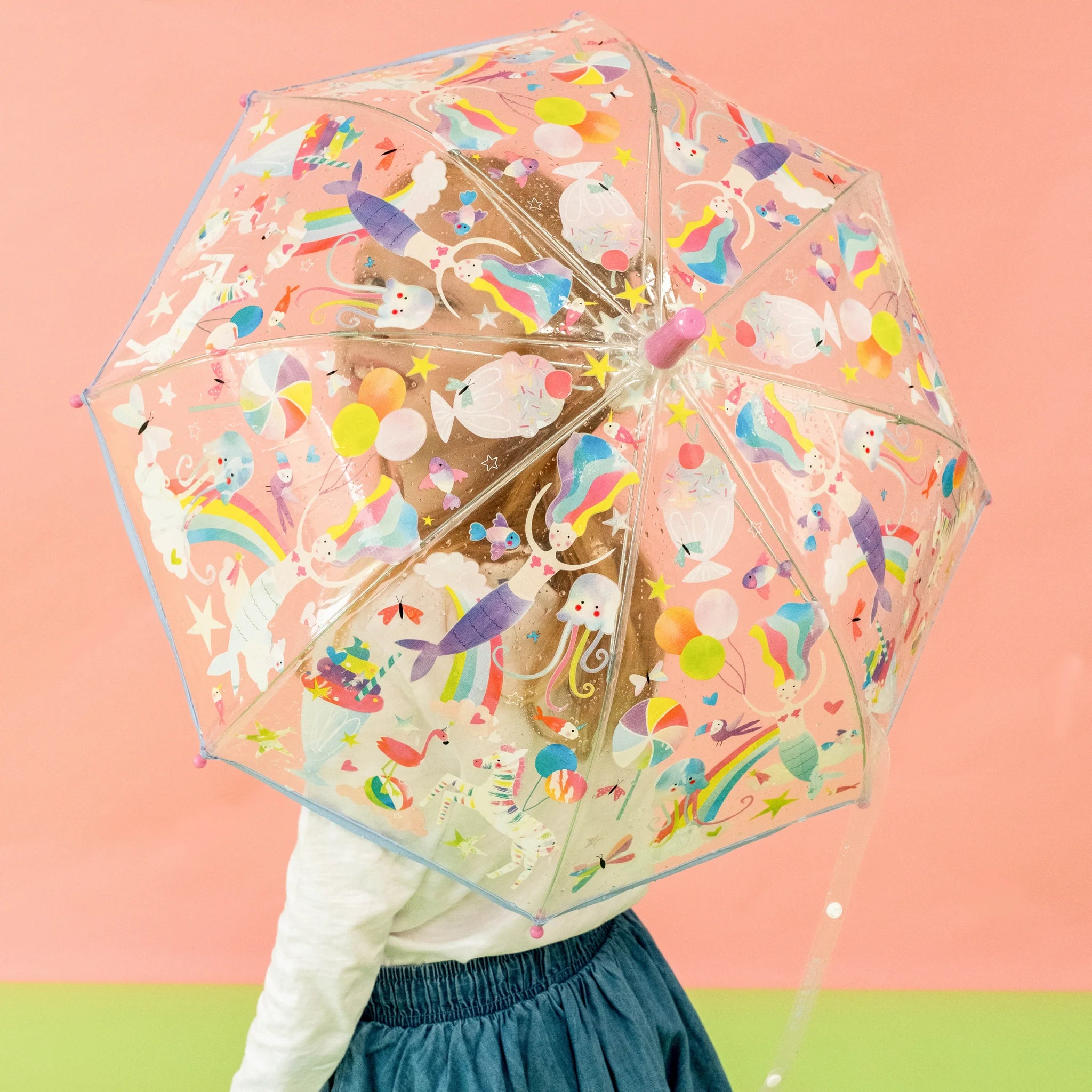 Floss & Rock | Colour Change Umbrella - Fantasy (Clear)
