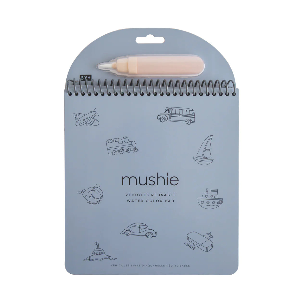 Mushie | Reusable Watercolour Pad - Vehicles