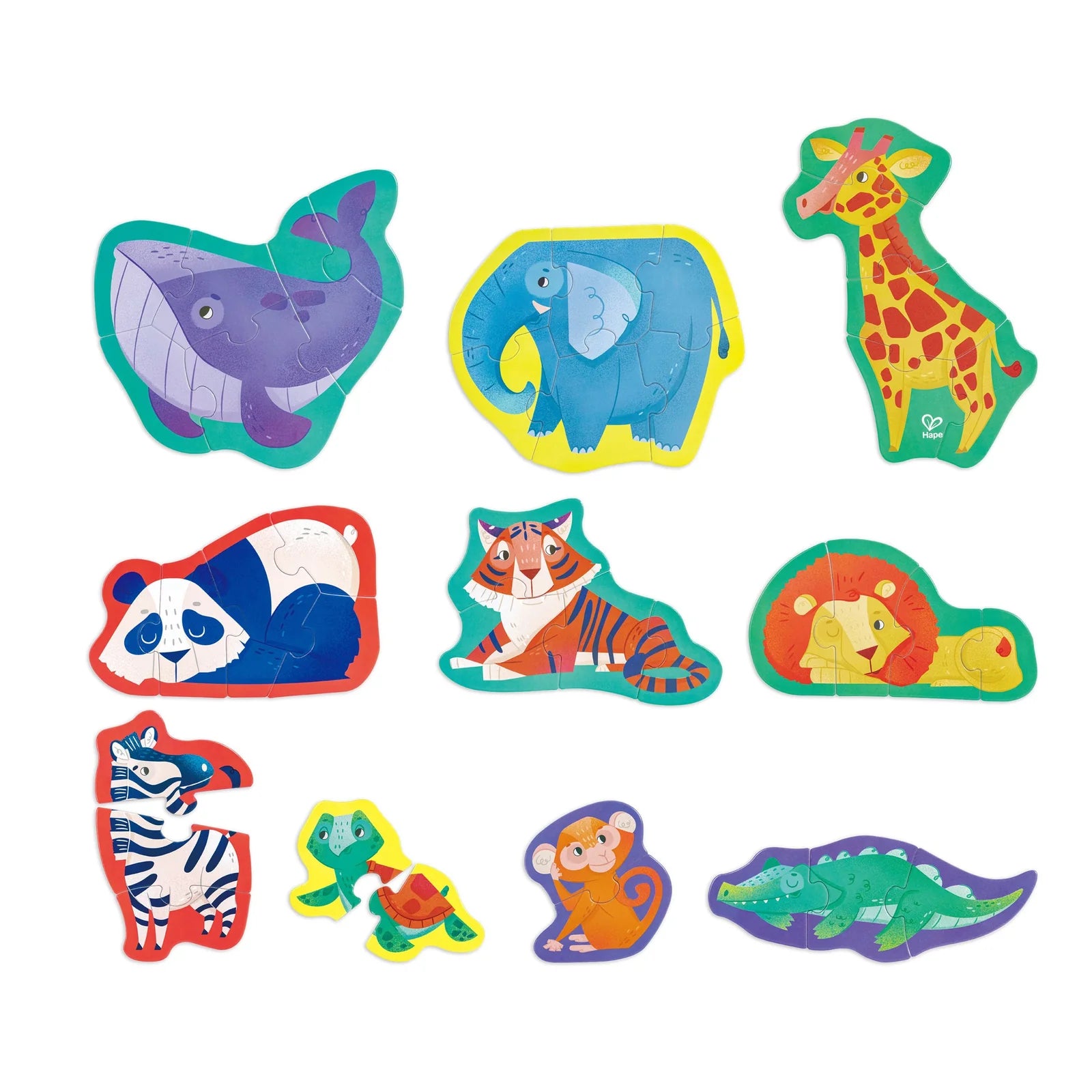 Hape | Level Up Puzzle Set - Jungle Friends