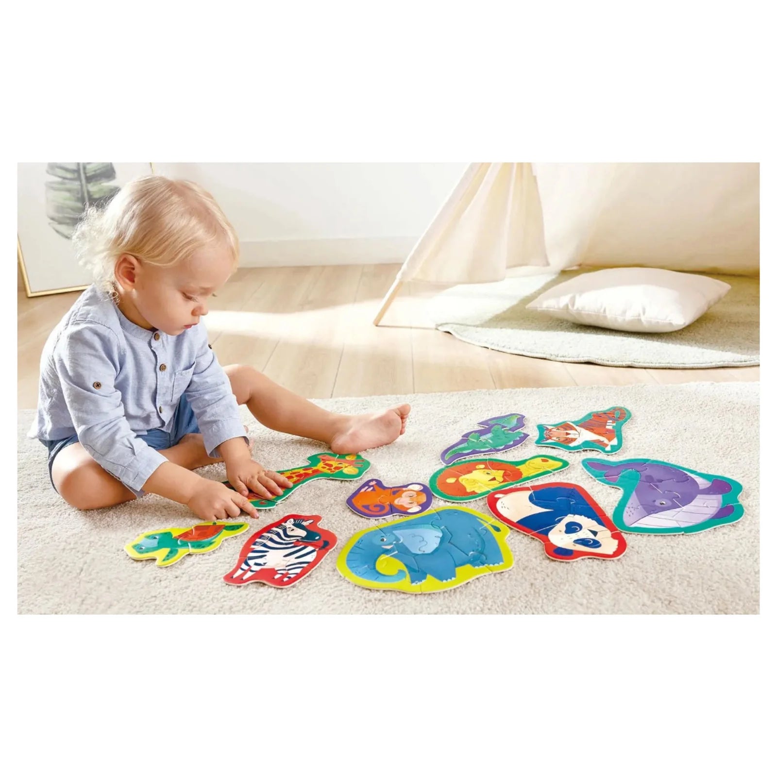Hape | Level Up Puzzle Set - Jungle Friends