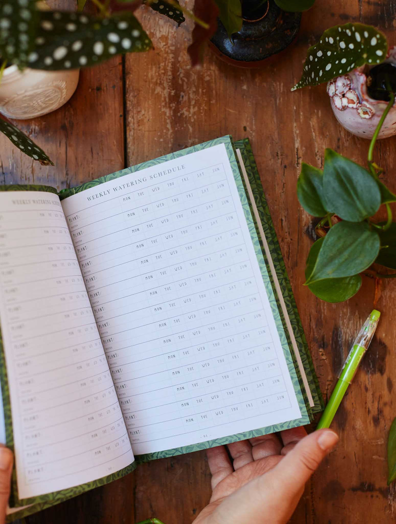 Write to Me | Plant & Garden Tracker Journal - Green