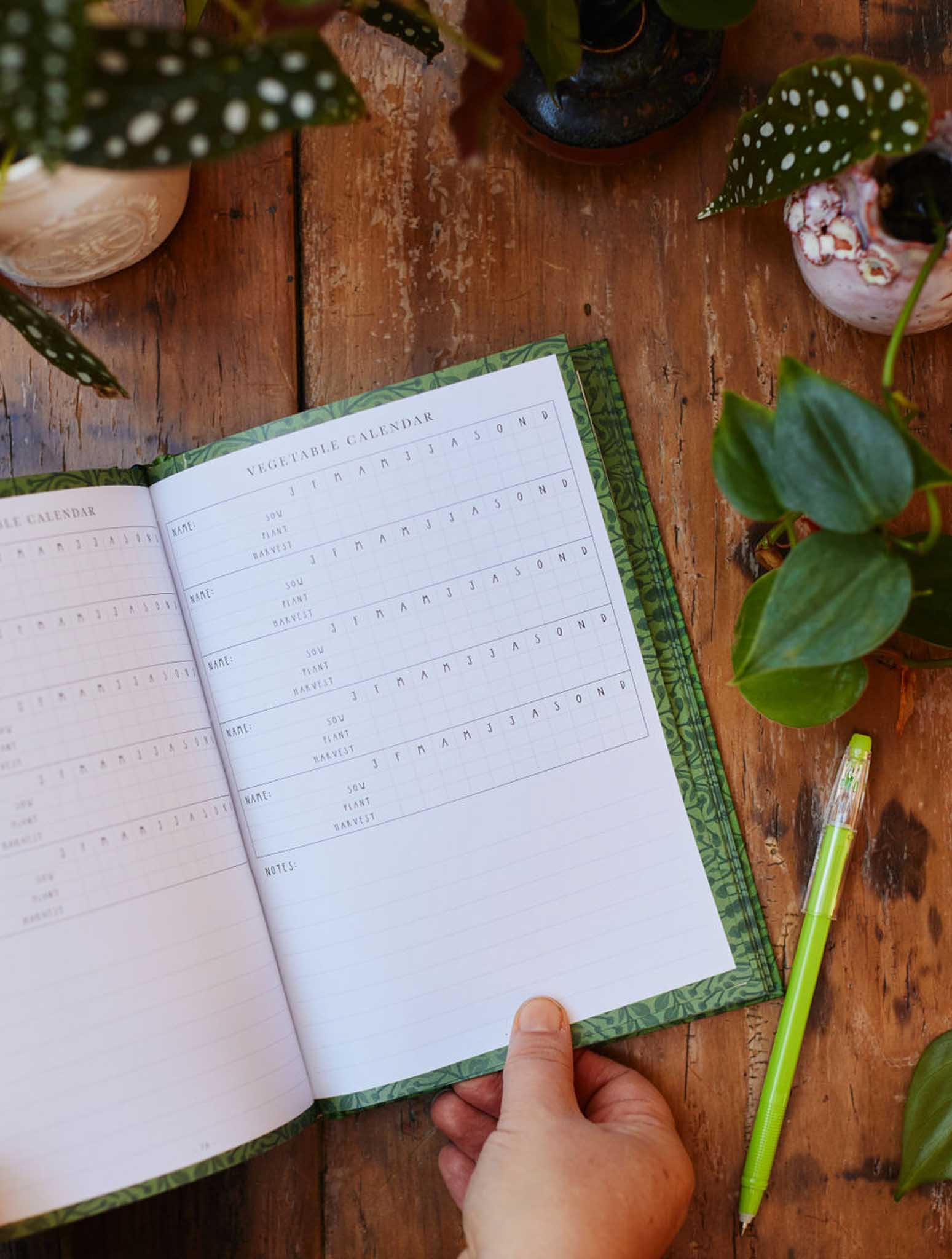 Write to Me | Plant & Garden Tracker Journal - Green