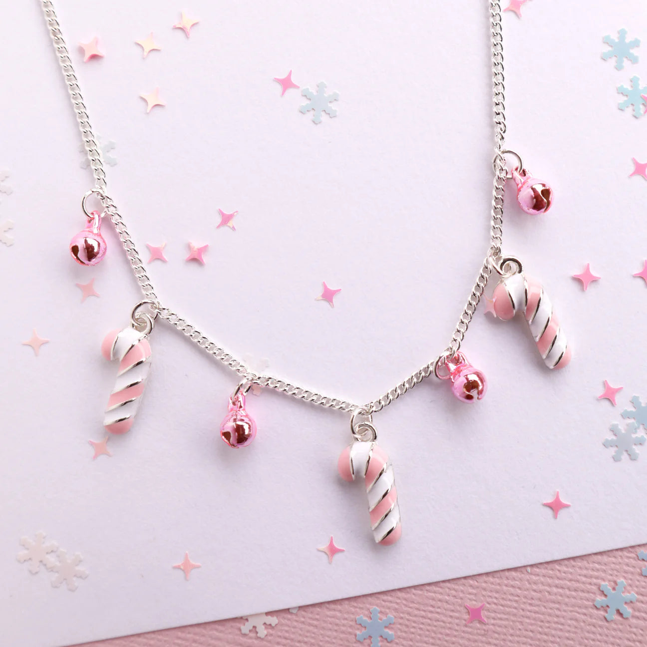 Lauren Hinkley | Candy Cane Bells Necklace