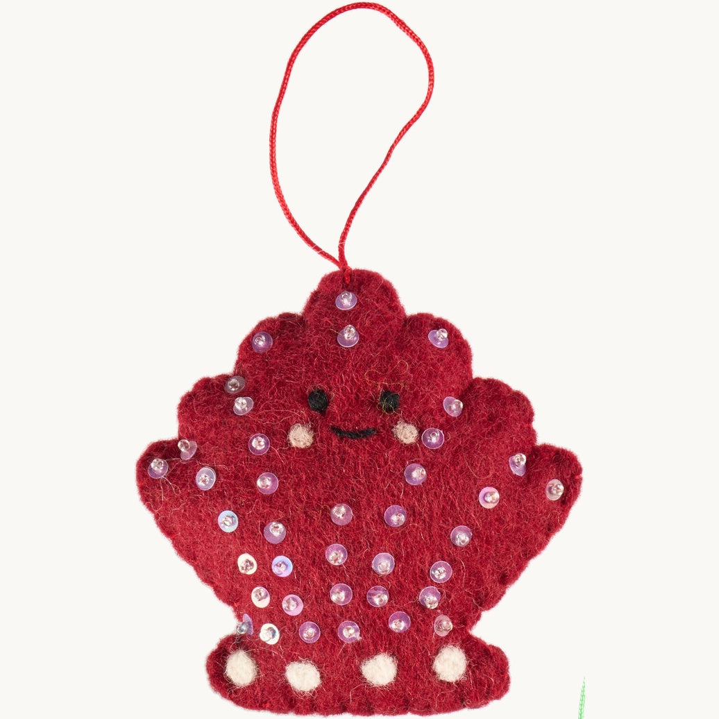 Pashom | Hanging Decoration - Clamshell - Red